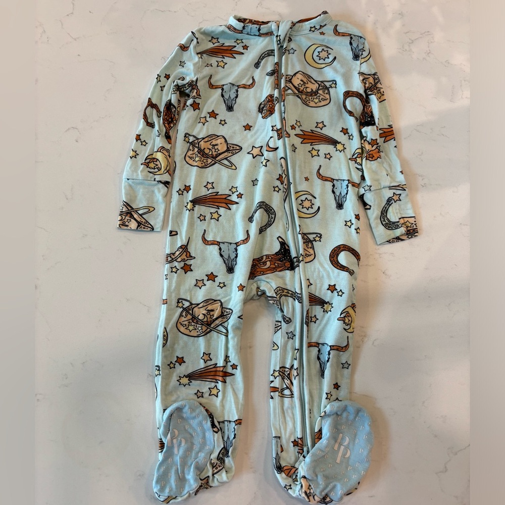 Posh peanut space cowboy print size 12-18 months